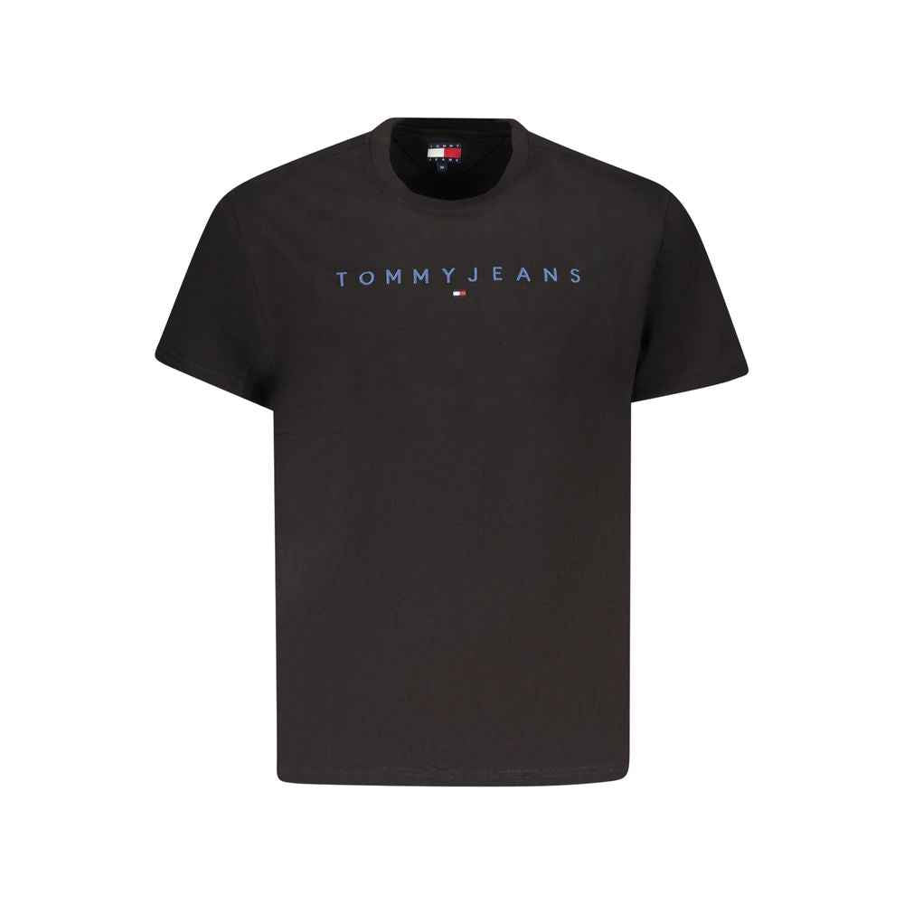 Tommy Hilfiger Black Cotton Men T-Shirt