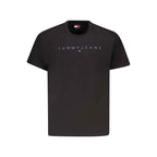 Tommy Hilfiger Black Cotton Men T-Shirt