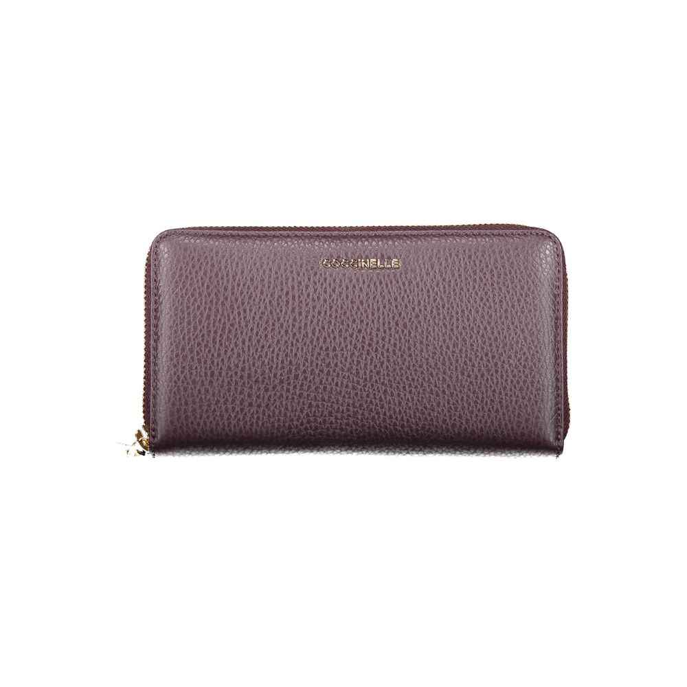 Coccinelle Purple Leather Wallet