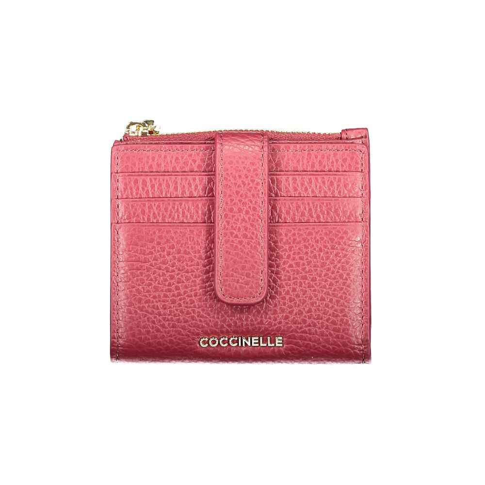 Coccinelle Purple Leather Wallet