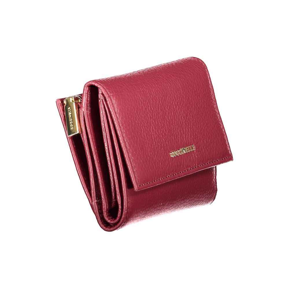 Coccinelle Purple Leather Wallet