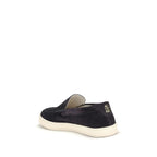 Brunello Cucinelli Black Calf Leather Bos Taurus Sneakers