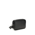 Fendi FF leather and canvas Shoulder Bag
