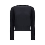 Ami Paris Black Merino Wool Sweatshirt