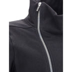 Rick Owens Black Cotton Full-Length Jacket