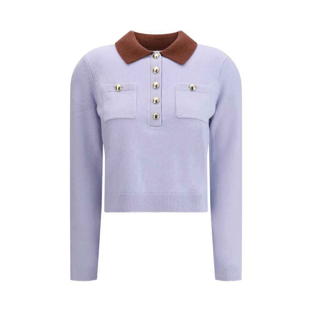 Self-Portrait Contrast collar Sweater