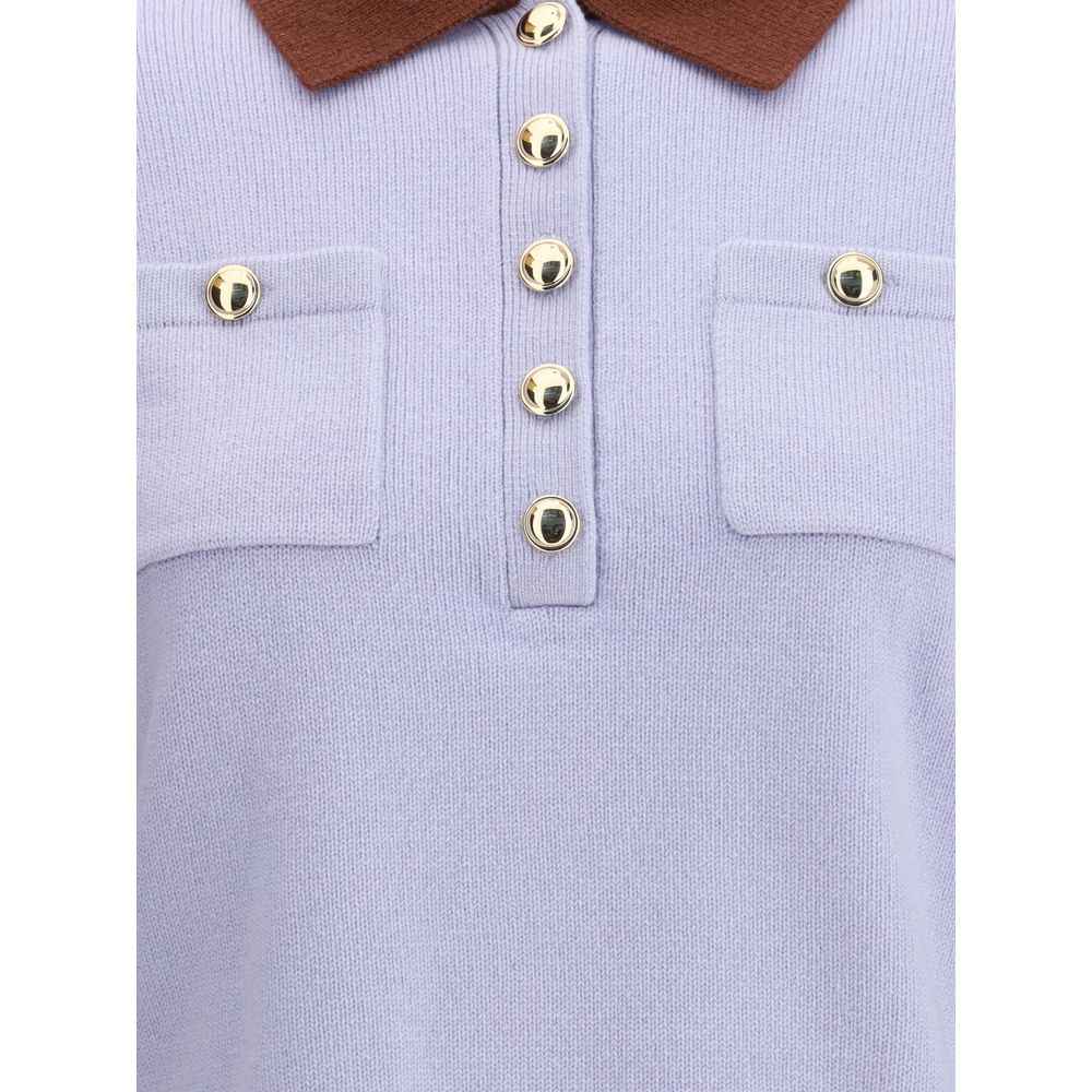 Self-Portrait Contrast collar Sweater