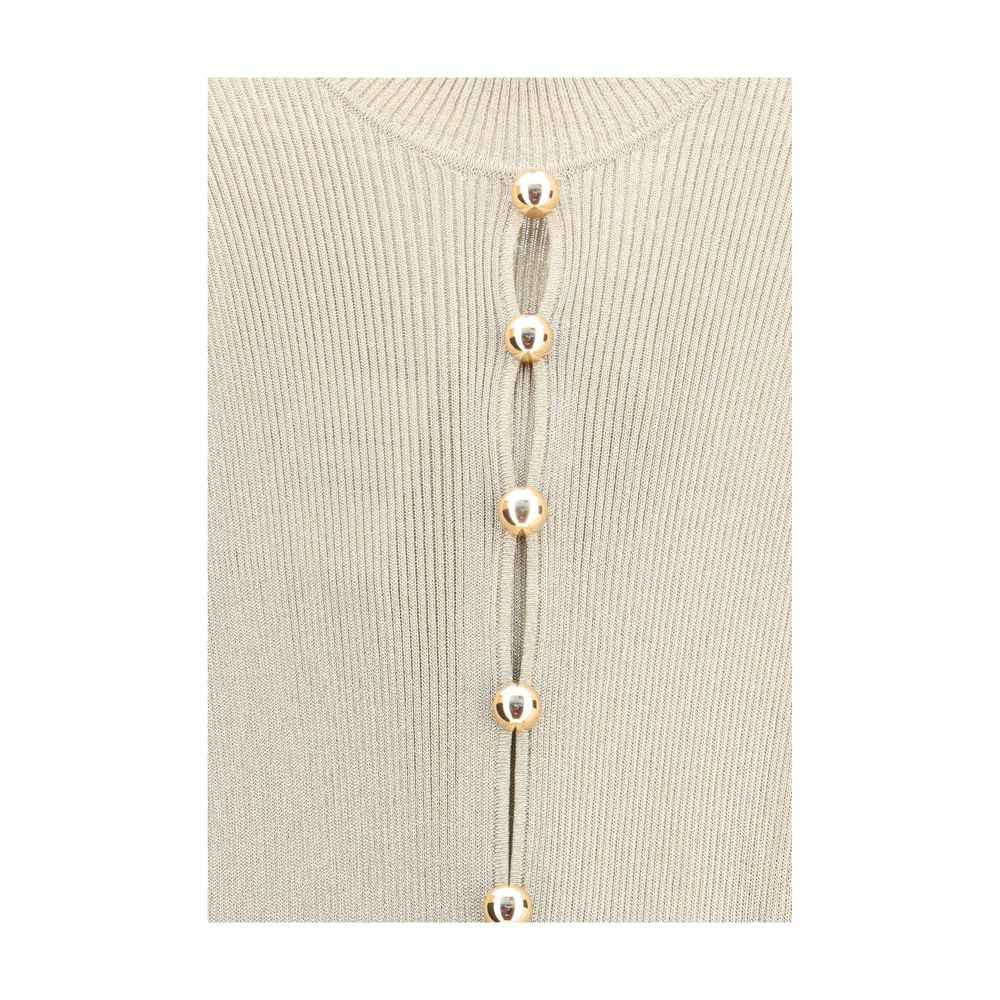 Self-Portrait Lurex knit long Dress