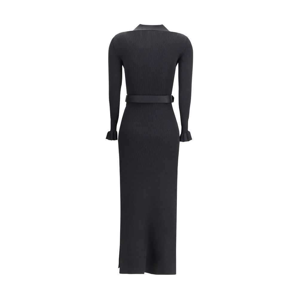 Self-Portrait Long ribbed Dress