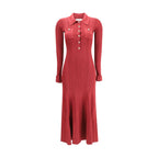 Self-Portrait Red Viscose Casual Dress