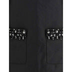 Self-Portrait Taffeta embellished trim short Dress