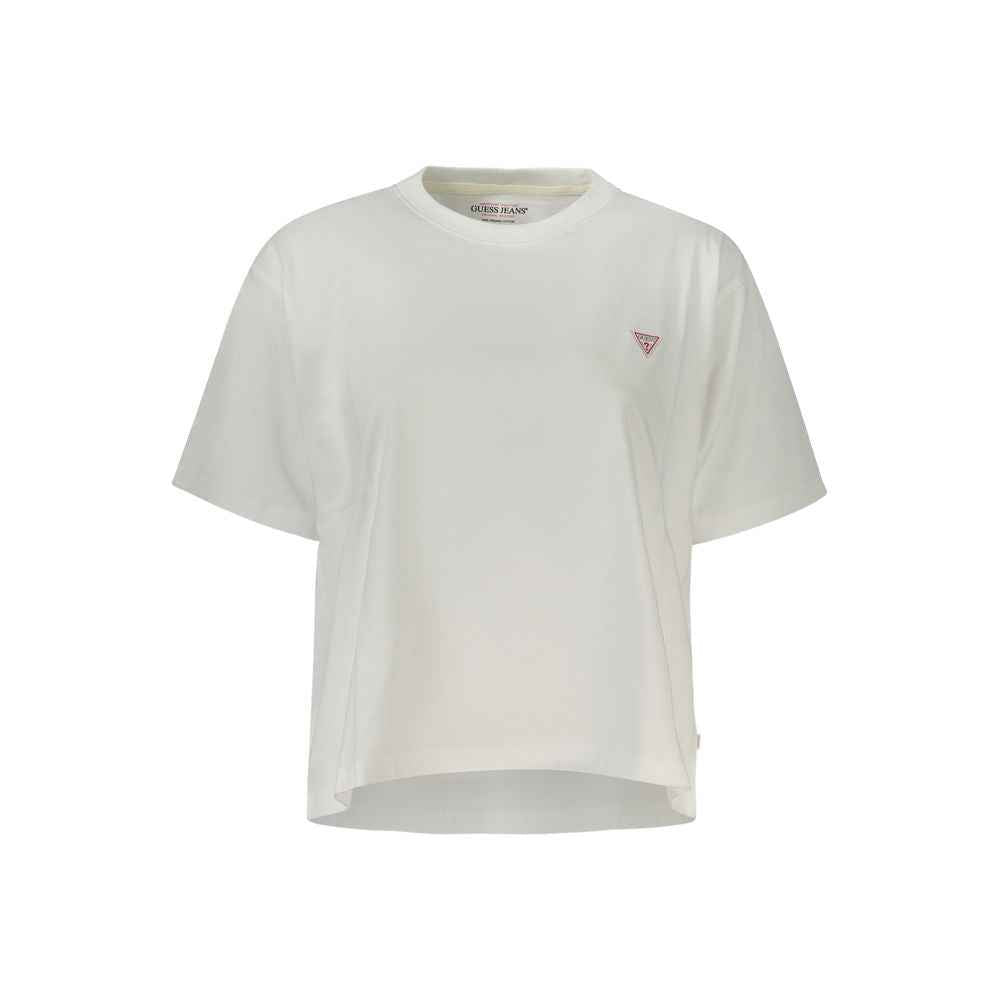 Guess Jeans White Cotton Women T-Shirt