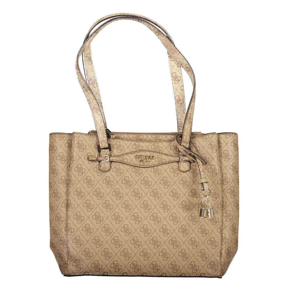 Guess Jeans Beige Polyethylene Women Handbag