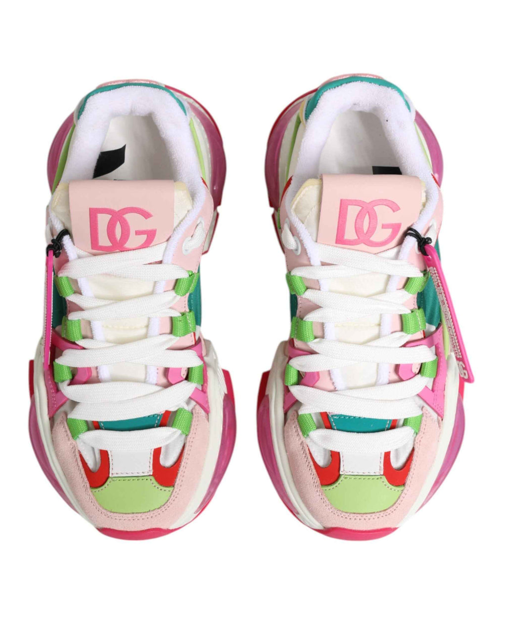 Dolce & Gabbana Multicolor Leather Airmaster Low Top Sneaker Shoes