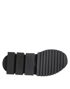 Dolce & Gabbana Black Grey Slip On Sorrento Sneakers Shoes