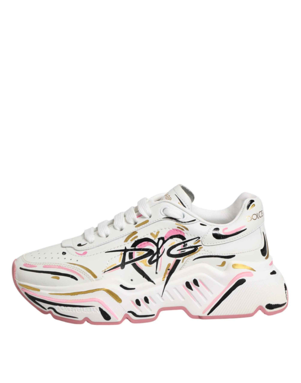Dolce & Gabbana Multicolor Hand Painted DAYMASTER Sneaker Shoes