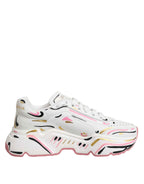 Dolce & Gabbana Multicolor Hand Painted DAYMASTER Sneaker Shoes