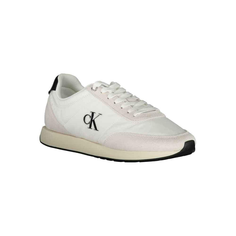 Calvin Klein White Polyester Men Sneaker