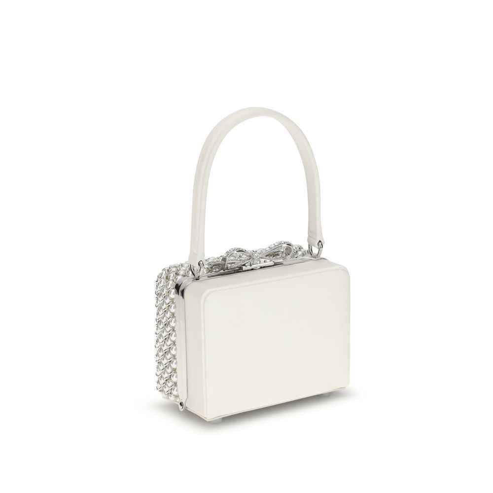 Self-Portrait Pearl-adorned Handbag
