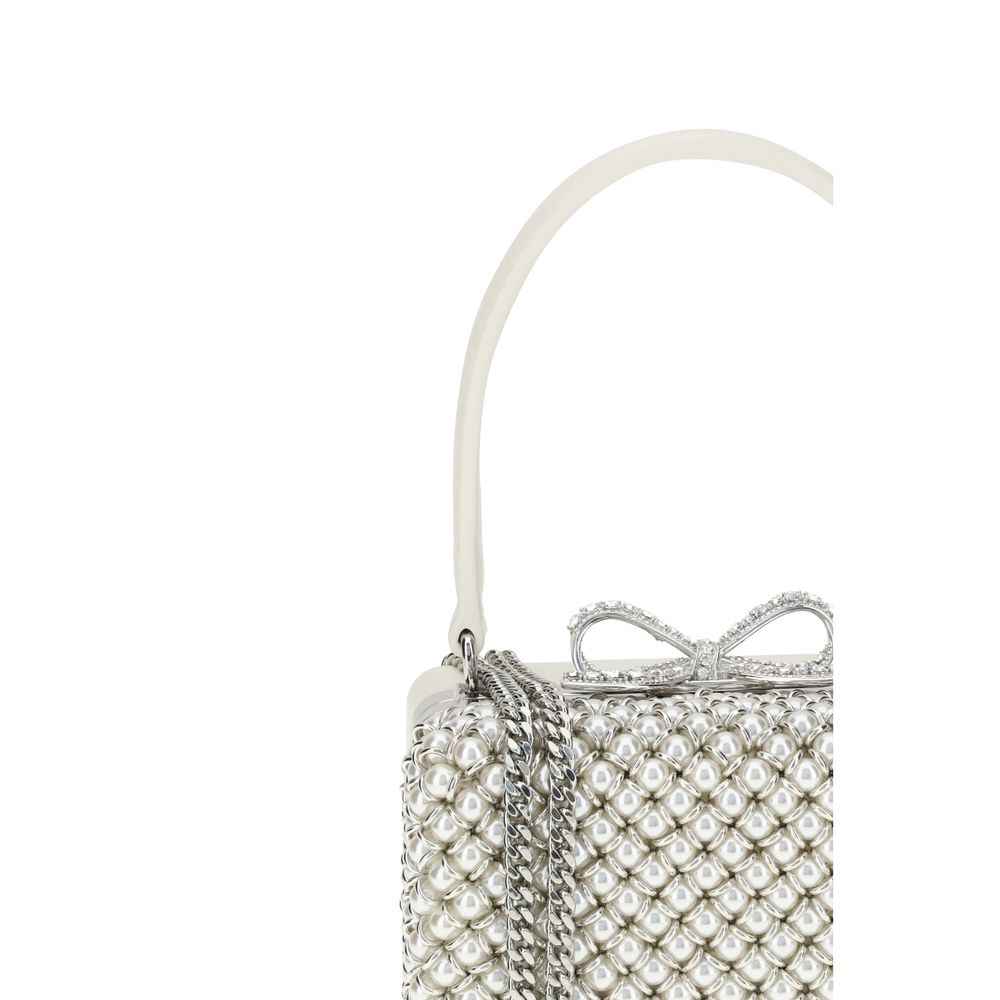 Self-Portrait Pearl-adorned Handbag