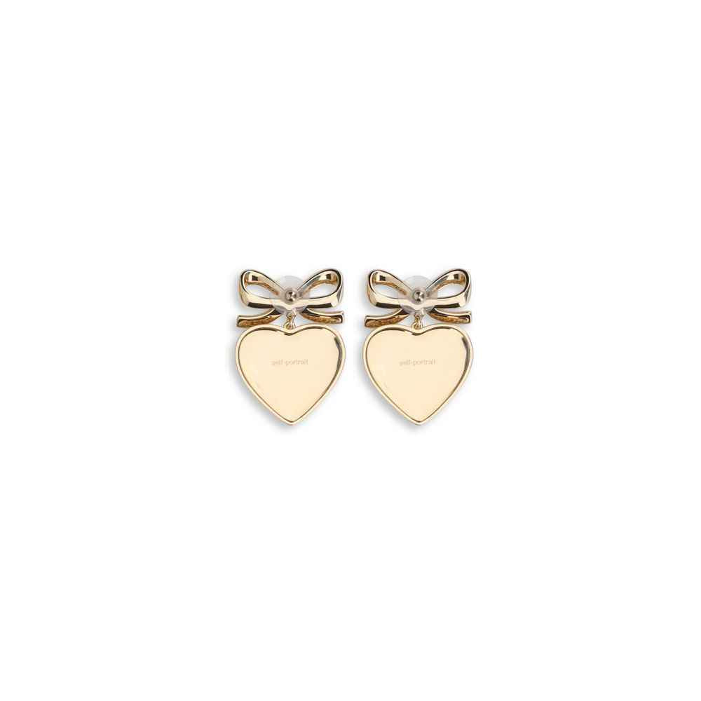 Self-Portrait Gold Brass Earrings