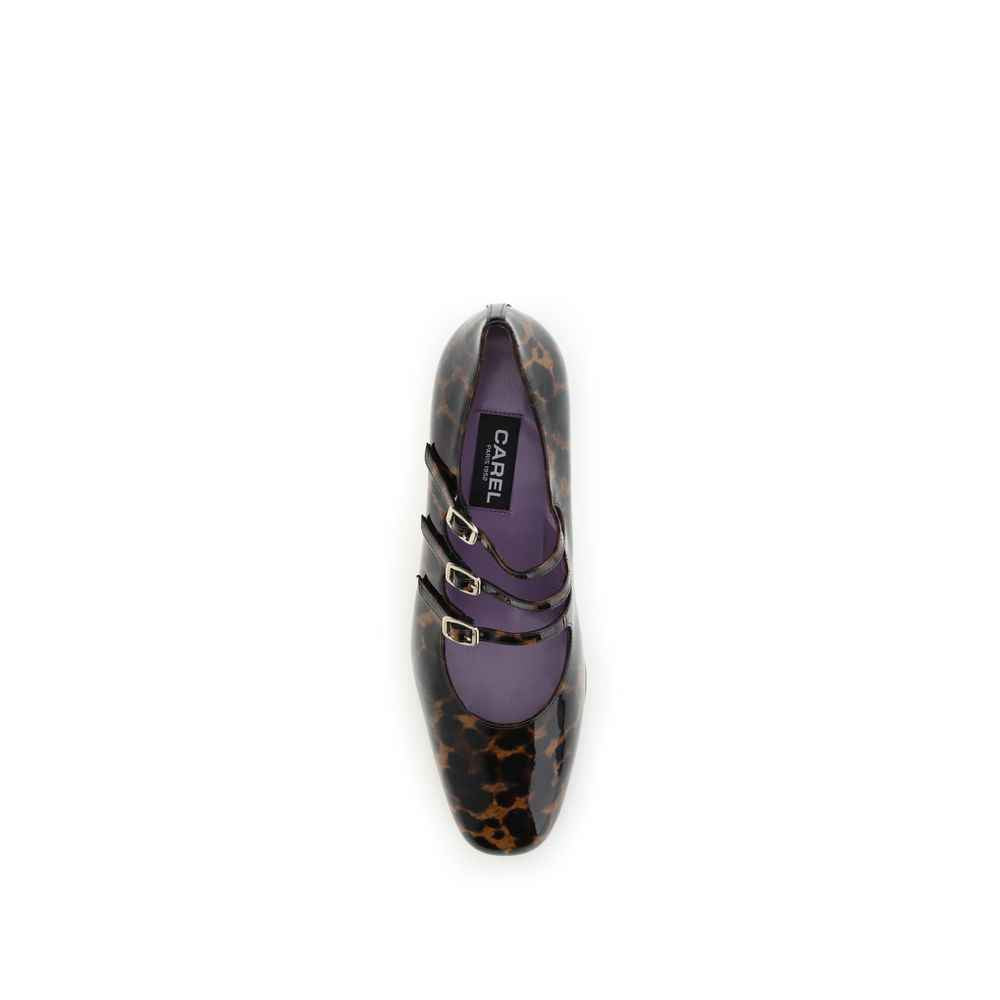 Carel Paris Kina Mary Jane Pumps leopardate