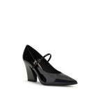 PINKO Black Calf Leather Bos Taurus Pumps