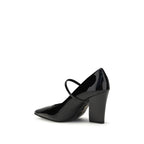 PINKO Black Calf Leather Bos Taurus Pumps