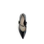PINKO Black Calf Leather Bos Taurus Pumps