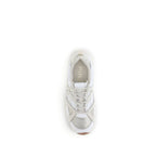 PINKO White Calf Leather Bos Taurus Chunky Sneakers