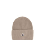 Moncler Beige Wool Beanie