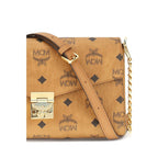 MCM Beige Fabric Shoulder Bag
