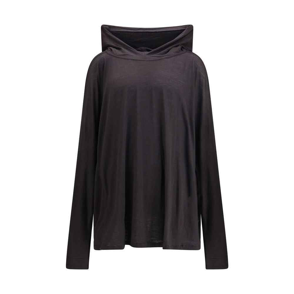 Rick Owens Long hooded T-Shirt