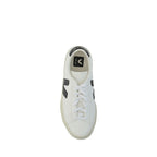 Veja White Calf Leather Bos Taurus Low Top Sneakers