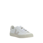 Veja White Calf Leather Bos Taurus Low Top Sneakers