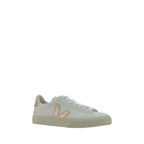 Veja White Calf Leather Bos Taurus Low Top Sneakers