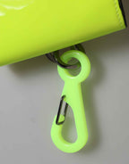 Dolce & Gabbana Yellow Green Bifold DG Logo Neck Strap Cardholder Wallet