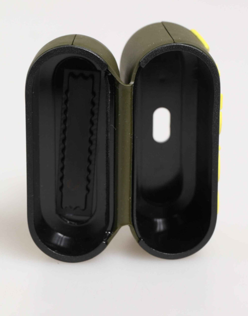 Dolce & Gabbana Army Green Rubber Logo Embossed Accessory  Airpods Case