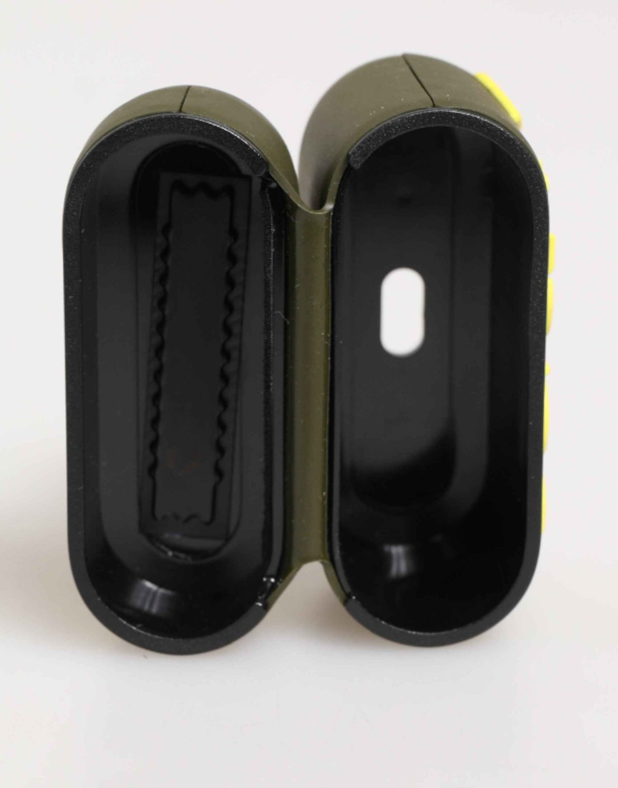 Dolce & Gabbana Army Green Rubber Logo Embossed Accessory  Airpods Case