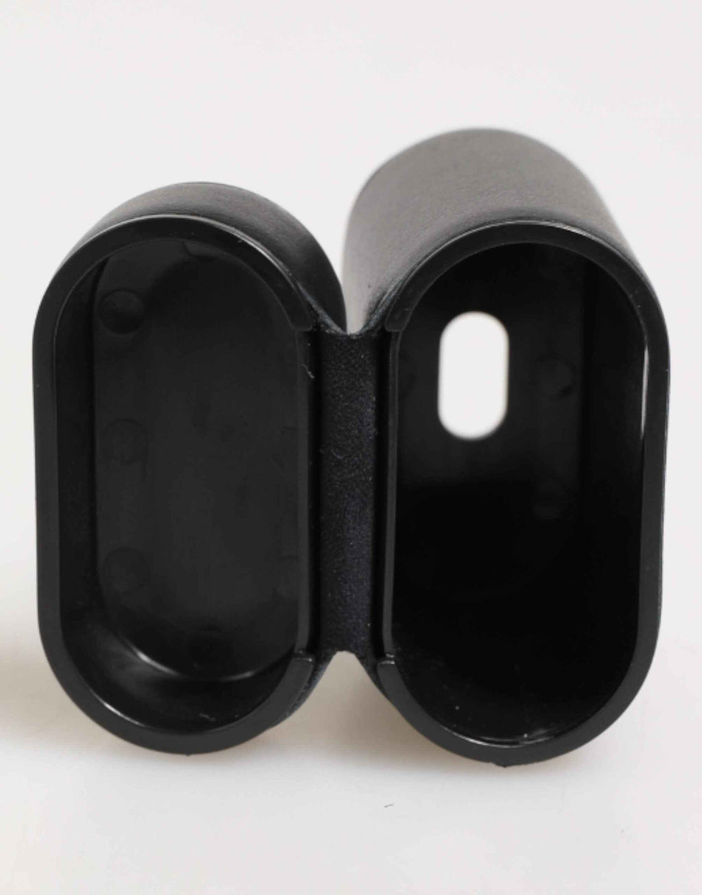 Dolce & Gabbana Black Calfskin Leather Logo Print Flip Holder Airpods Case
