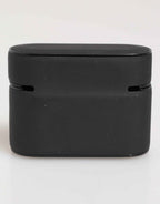 Dolce & Gabbana Black Yellow Rubber Logo Embossed Accessory Airpods Case