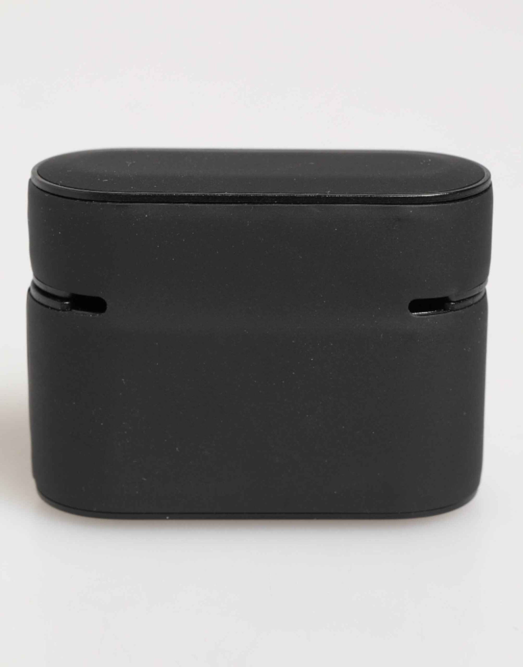 Dolce & Gabbana Black Orange Rubber Logo Embossed Accessory Airpods Case