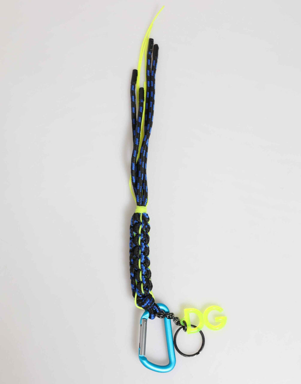 Dolce & Gabbana Multicolor Polyester Tape String DG Logo Keychain  Keyring