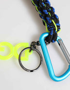 Dolce & Gabbana Multicolor Polyester Tape String DG Logo Keychain  Keyring
