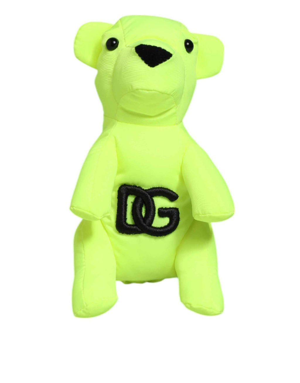 Dolce & Gabbana Neon Green Bear Embroidered Logo Men Keychain Clasp  Keyring