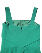 Dolce & Gabbana Dark Green Sleeveless Rayon Bodycon Dress