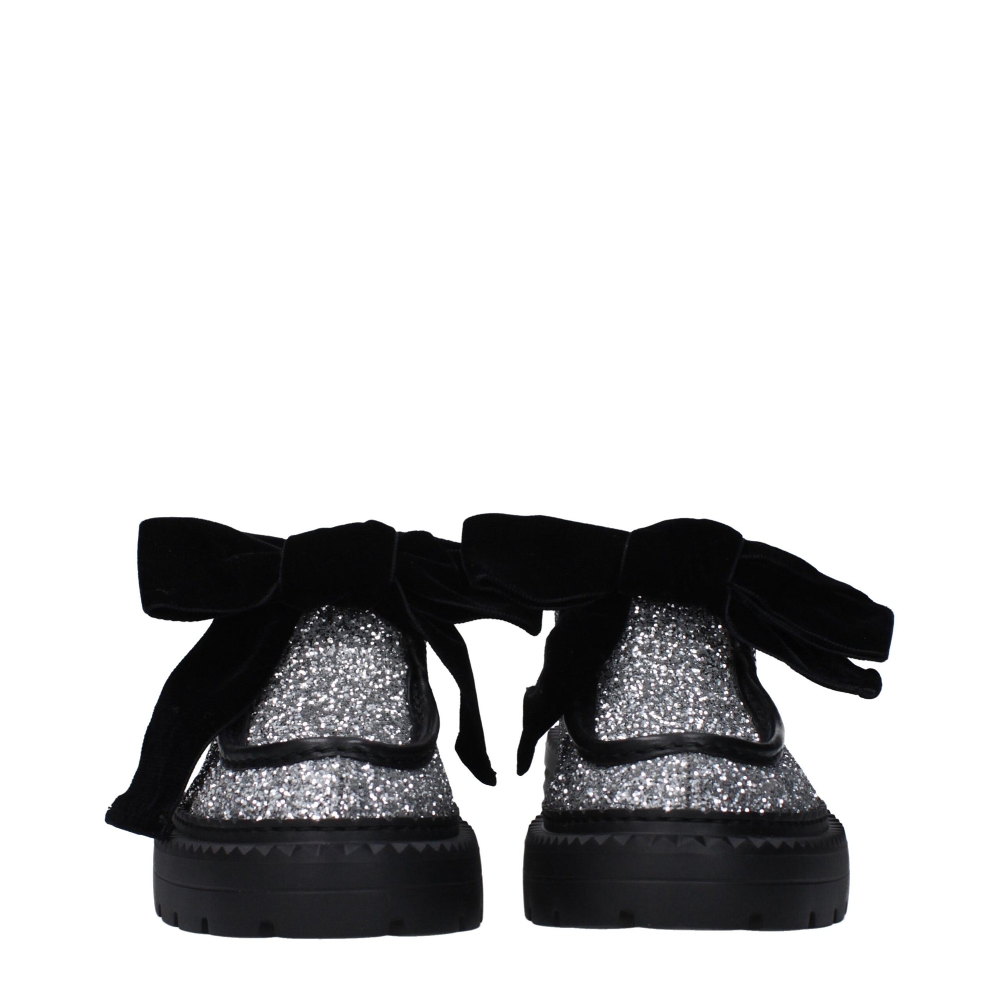Jimmy Choo Gray Plastic Slip-On Loafers