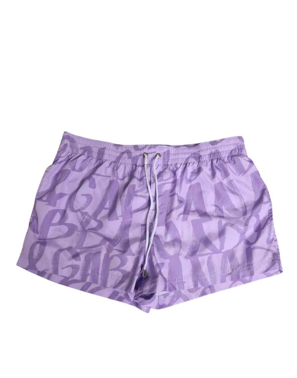 Dolce & Gabbana Purple DG Logo Print Nylon Men Shorts Swimwear