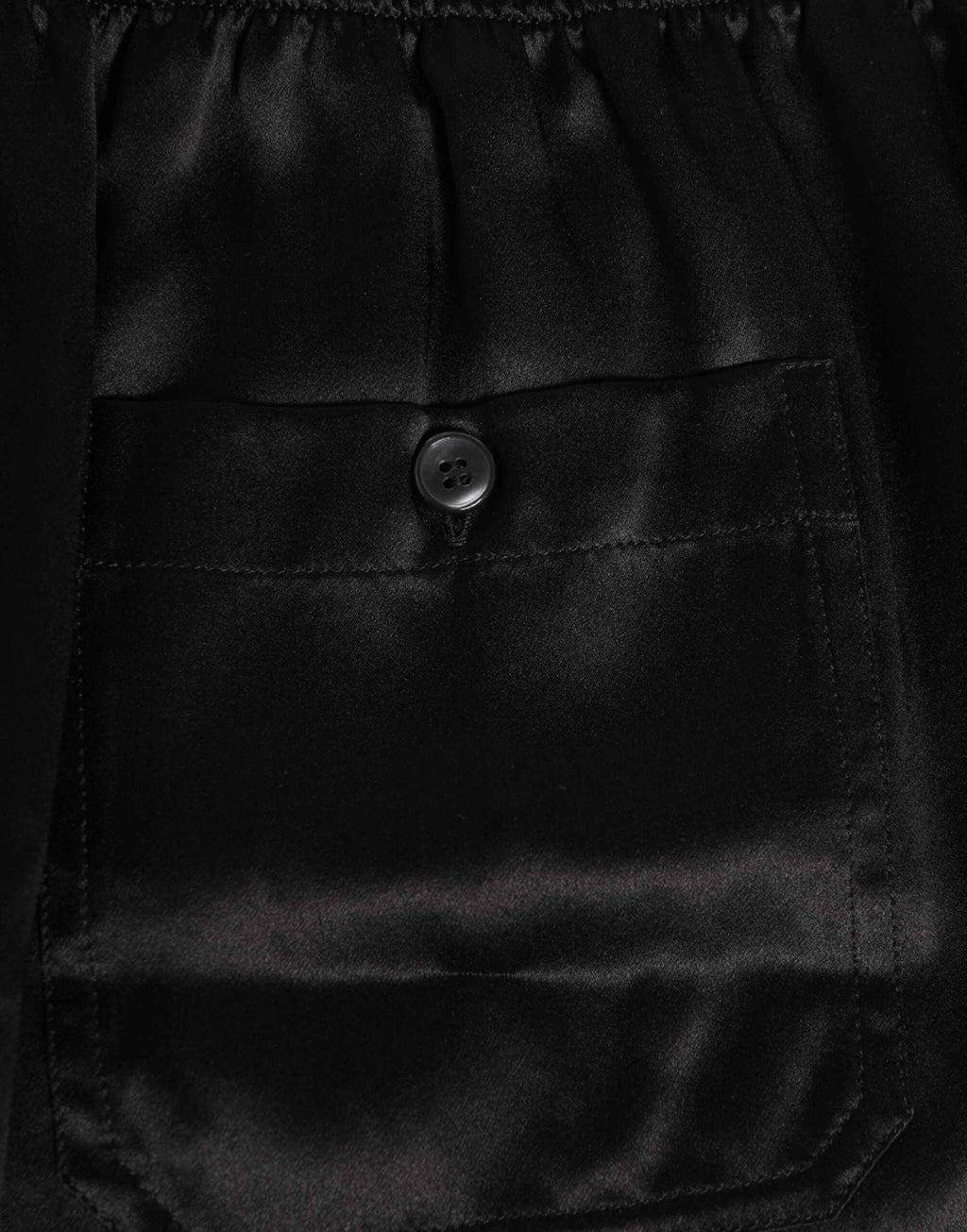 Dolce & Gabbana Black Silk Satin Elastic Men Boxer Short Swimwear