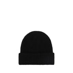 Ganni Black Wool Beanie